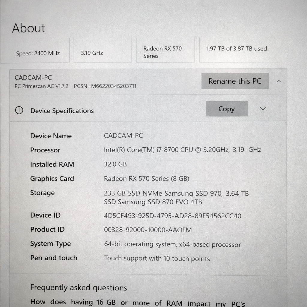 Sirona CEREC PrimeScan Scanner